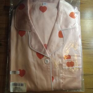 QZH.DUAO Girls Silk Pajamas Set Satin Button Down Sleepwear 2 Piece Pjs...